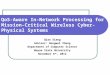 QoS-Aware In-Network Processing for Mission-Critical Wireless Cyber-Physical Systems Qiao Xiang Advisor: Hongwei Zhang Department of Computer Science Wayne