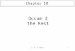 © P. H. Welch1 Occam 2 the Rest Chapter 10. © P. H. Welch2 {{{ occam 2 (the rest!) … ANSI/IEEE 754 floating-point … abbreviations … retyping … VAL OF