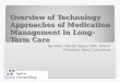 Spiro Consulting Overview of Technology Approaches of Medication Management in Long-Term Care Rachelle “Shelly” Spiro, RPh, FASCP President, Spiro Consulting