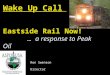 Wake Up Call Eastside Rail Now! … a response to Peak Oil Ron Swenson Director ASPO USA March 10, 2010