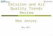1 Emission and Air Quality Trends Review New Jersey May 2013