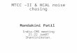 MTCC –II & HCAL noise chasing Mandakini Patil India-CMS meeting 21-22 Jan07 Shantiniketan