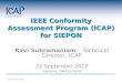 Ravi Subramaniam – Technical Director, ICAP 22 September 2012 Geneva, Switzerland IEEE Conformity Assessment Program (ICAP) for SIEPON 22 September 20121