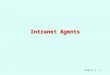 Chapter 3 - 1 Intranet Agents. Chapter 3 - 2 Background Intranet: an internal corporate network based on Internet technology. Typically, an intranet can