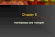 Chapter 5 Homeostasis and Transport. Homeostasis The property of a system that regulates its internal environment and tends to maintain a stable, constant