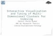 IIIT Hyderabad Interactive Visualization and Tuning of Multi-Dimensional Clusters for Indexing Dasari Pavan Kumar (MS by Research Thesis) Centre for Visual