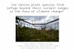 Can native plant species find refuge beyond their current ranges in the face of climate change? Tera Johnson, Skidmore College Laurel Pfeifer-Meister,