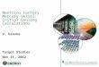 Neutrino Factory Mercury Vessel: Initial Cooling Calculations V. Graves Target Studies Nov 15, 2012