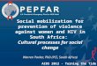 Social mobilization for prevention of violence against women and HIV in South Africa: Cultural processes for social change Warren Parker, PhD (PCI, South