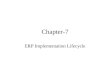Chapter-7 ERP Implementation Lifecycle. Different Phase of ERP implementation are- Pre-Evaluation Screening Package Evaluation Project Planning Phase