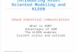 Bdaum industrial communications Introducing Asset Oriented Modeling and KLEEN bdaum industrial communications What is AOM? Advantages of AOM The KLEEN