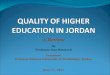 A Review By Professor Issa Batarseh President Princess Sumaya University of Technology, Jordan June 17, 2011