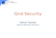 Grid Security Steve Tuecke Argonne National Laboratory