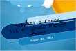 Stewart’s Creek 1:X 4 th grade Parent Event August 28, 2014