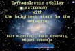 Extragalactic stellar astronomy with the brightest stars in the universe Rolf Kudritzki, Fabio Bresolin, Miguel Urbaneja