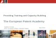 Providing Training and Capacity Building The European Patent Academy Heidrun Krestel, EPO, European Affairs, Member States May 2010