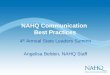 NAHQ Communication Best Practices 4 th Annual State Leaders Summit Angelisa Belden, NAHQ Staff