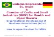 04/991Fundação Empreender, SC, Brasil / DOrg-82e.ppt Fundação Empreender SC, Brazil & Chamber of Crafts and Small Industries (HWK) for Munich and Upper