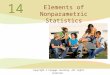 Copyright © Cengage Learning. All rights reserved. 14 Elements of Nonparametric Statistics