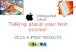 Talking about your test scores! 2015 K-PREP RESULTS