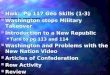 Hwk: Pg 117 Geo Skills (1-3) Hwk: Pg 117 Geo Skills (1-3) Washington stops Military Takeover Washington stops Military Takeover Introduction to a New Republic