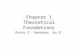 Chapter 1 Theoretical Foundations Perry C. Hanavan, Au.D