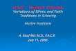 Grief Support Network Variations of Ethnic and Faith Traditions in Grieving Muslim Traditions A. Rauf Mir, M.D., F.A.C.P. July 11, 2006