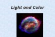 Light and Color. What is Light? A wave of Electromagnetic Radiation Light behaves just like any other wave Reflects, interferes, oscillates with a certain