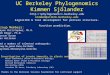 1 UC Berkeley Phylogenomics Kimmen Sj¶lander   kimmen@uclink.berkeley.edu Algorithm & tool development for protein structure-function