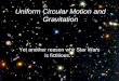 Uniform Circular Motion and Gravitation Yet another reason why Star Wars is fictitious…