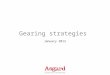 Gearing strategies January 2012. What is gearing ? Borrowing money to invest Not all gearing is negative Gearing increases profits but also increases
