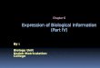 Chapter 6 Expression of Biological Information (Part IV) By : Biology Unit Kedah Matriculation College