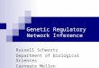 Genetic Regulatory Network Inference Russell Schwartz Department of Biological Sciences Carnegie Mellon University