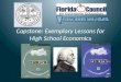 Capstone: Exemplary Lessons for High School Economics