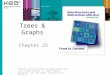 Trees & Graphs Chapter 25 Carrano, Data Structures and Abstractions with Java, Second Edition, (c) 2007 Pearson Education, Inc. All rights reserved. 0-13-237045-X