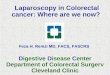 Digestive Disease Center Department of Colorectal Surgery Cleveland Clinic Feza H. Remzi MD, FACS, FASCRS Laparoscopy in Colorectal cancer: Where are we