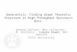 Genecentric: Finding Graph Theoretic Structure in High- Throughput Epistasis Data Andrew Gallant, Max Leiserson, M. Kachalov, Lenore Cowen, Ben Hescott