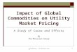 Confidential - The McCallan Group1 Impact of Global Commodities on Utility Market Pricing A Study of Cause and Effects By The McCallan Group