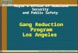 Mayor’s Office of Homeland Security and Public Safety Gang Reduction Program Los Angeles