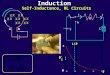 Induction Self-Inductance, RL Circuits V t 0 L  L/RL/R R I  a b L I X X X X X X X X X X X X ab