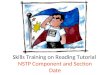Skills Training on Reading Tutorial NSTP Component and Section Date