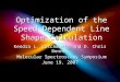 Optimization of the Speed Dependent Line Shape Calculation Kendra L. Letchworth and D. Chris Benner Molecular Spectroscopy Symposium Molecular Spectroscopy