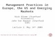 Nick Bloom and John Van Reenen, Management Practices, Spring 2009 1 Management Practices in Europe, the US and Emerging Markets Nick Bloom (Stanford Economics)
