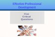 Five Critical Questions Effective Professional Development