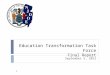 Education Transformation Task Force Final Report September 5, 2012 1