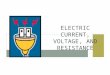 ELECTRIC CURRENT, VOLTAGE, AND RESISTANCE. ELECTRICAL PRESSURE It is a flow of charged particles. Charges flow from high voltage to low voltage Voltage