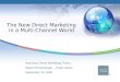 ® The New Direct Marketing in a Multi- Channel World Insurance Direct Marketing Forum Wayne Rosenberger – Harte-Hanks September 15, 2008