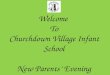 Welcome To Churchdown Village Infant School New Parents’ Evening