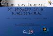 Time development of showers in a Tungsten-HCAL Calice Collaboration Meeting – Casablanca 2010 Christian Soldner Max-Planck-Institute for Physics