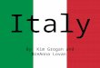 Italy By: Kim Grogan and BreAnna Lovan. Family Traditional families were large Modern families have 2 kids on average Southern families larger than North